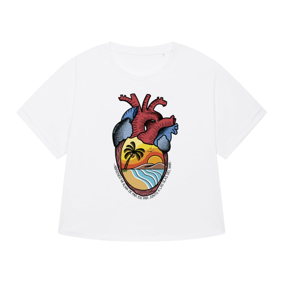 Camiseta dama - Corazón del Mar - Mar de Leva