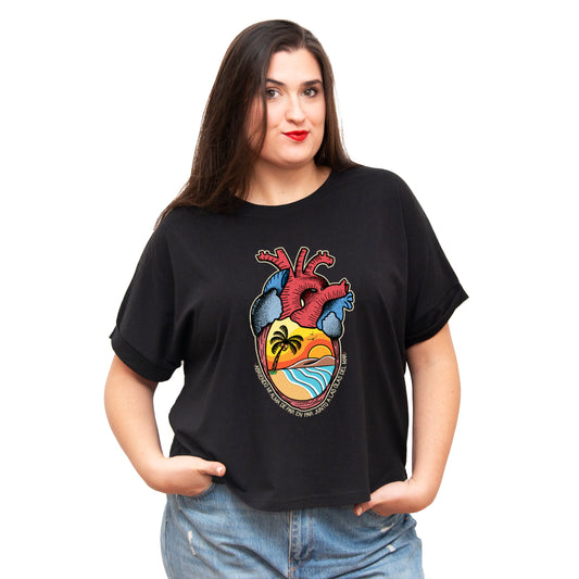 Camiseta dama - Corazón del Mar - Mar de Leva