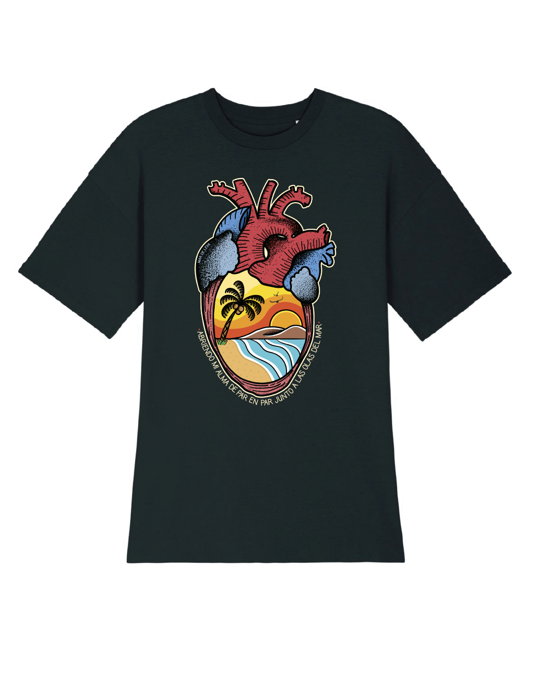 Vestido camiseta - Corazón del Mar - Mar de Leva